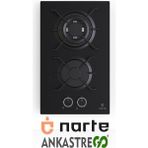 NARTE-CG20030B 30 cm Domino Gazlı Ocak - Doğalgaz - Siyah