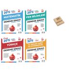 Nartest LGS 8. Sınıf Prestij Matematik Fen Türkçe ve İnkılap 4lü Deneme Seti ve Telefon Standı
