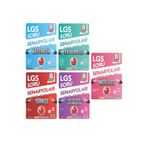 Nartest Yayınları 8.Sınıf Nartest LGS Matematik + Türkçe Fen İnkılap İngilizce Seneryoları - Çıkmış Sorular / 5 KİTAP