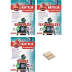 Nartest Yayınları Lgs 8. Sınıf Prestij Serisi Haftalık Matematik Fen Bilimleri ve Türkçe 3lü Deneme Seti + Telefon Tutucu