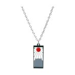 Naruto Anime Sharingan Uzamaki Kunai Gri Metal Zincirli Kolye