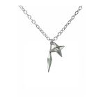 Naruto Gri Mızrak Figürlü Kolye – 60 Cm Metal Zincirli Unisex Anime Takı