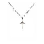 Naruto Kunai Figürlü İtachi & Sasuke Temalı Unisex Kolye – 60 Cm Zincirli Anime Takı
