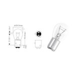 NARVA CJ 17881 12V 21 / 4W 1016 Y.T. AMPUL