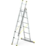 Narvon 3x2 (6 M) A Tipi Sürgülü Alüminyum Merdiven - 100 x 200 cm - Açık Gri