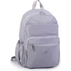 Nas Bag Büyük Boy Unisex Hafif Ve Su Geçirmez Çok Gözlü Sırt Çantası Gri