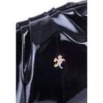 Nas Bag Kadın Çapraz Çanta - Siyah Rugan (19X17X9 Cm) - Rugan Siyah