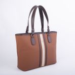Nas Bag Kadın Omuz Çantası Spor Şık Ayarlanabilir Omuz Askılı Taba Kahve Kum Lacst (33x27x12 cm)