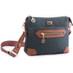 Nas Bag Kadın Postacı Çapraz Çanta Yeşil Taba Karaca (En 25 cm ;boy 22 cm ) - 3C3-Yeşil