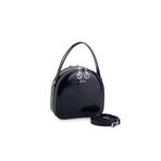 Nas Bag Mini Kadın El ve Çapraz Çanta Siyah Krşk Rugan (17x17 cm)