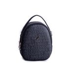Nas Bag Mini Kadın Sırt,El ve Omuz Çantası Dönüştürülebilir Tasarım Siyah Yazılı (en:17cm ;boy :22cm)
