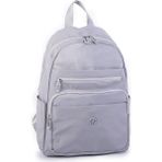 Nas Bag Unisex Büyük Boy Çok Gözlü Su Geçirmez Sırt Çantası Gri