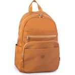 Nas Bag Unisex Büyük Boy Çok Gözlü Su Geçirmez Sırt Çantası Hardal