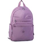 Nas Bag Unisex Büyük Boy Çok Gözlü Su Geçirmez Sırt Çantası Mor