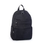 Nas Bag Unisex Büyük Boy Çok Gözlü Su Geçirmez Sırt Çantası Siyah