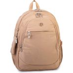 Nas Bag Unisex Büyük Boy Sırt Çantası Çok Gözlü Okul Çantası Kum