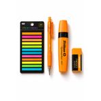 NaSaDAN Post-it Not Kağıdı 300 Yaprak + 0.7 mm Uçlu Kalem + Fosforlu Kalem + Silgi Ders Çalışma Okul Kırtasiye Seti