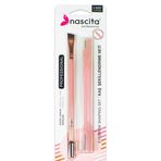 Nascita 2'li Pembe Set Ustura Kaş Şekillendirme Fırçası