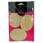 Nascita 3 Adet 9x7 cm Doğal Kabak Lifli Peeling Oval Yüz Pedi Kese