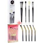 nascita 4 Lü En Sevilenler Makyaj Fırça Seti NASBRUSHSET54 + Ombre Serisi 5 Lı Kaş Fırça Seti NASBRUSHSET24