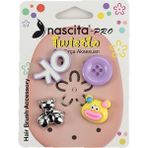 Nascita 4'lü Twistlo Saç Fırça Aksesuarı - 04 - Açık Pembe