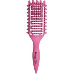 Nascita Magical Curl Pembe Saç Fırçası – Doğal Bukle Belirginleştirici Plastik Fırça, Evde Kolay Şekillendirme, 1 Adet