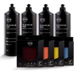 Nasiol-SET 13-Clearub (105,305,505,705) Çizik Giderici Polisaj Pastası (4kg) ve Polisaj Süngeri (4Adt) Seti