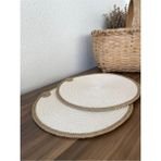 Naspar 2 Adet Hasır Jüt Ip Supla / Amerikan Servis - 2 x 2 cm