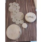 Naspar Hasır Runner & Supla / Amerikan Servis & Bardak Altlığı & Dekoratif Sepet Takımı - 75 x 35 cm