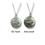 Nasrettin Hoca Temalı Antik Roma Para (Sikke) Kolye – Çift Taraflı – 1 Adet – 60 Cm Metal Kolye