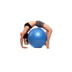 NASYA 65 cm Mavipilates topu yoga plates egzersiz topu ball + şişirme pompası seti Mavi