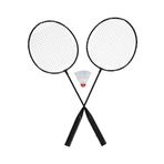NASYA badminton raketi Siyah m
