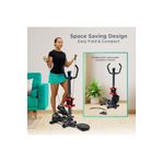 NASYA multi fonksiyonel stepper egzersiz aleti stepper + dumbell + twister set Siyah