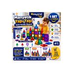 nasyonel Manyetik Yapı Blokları | STEM Zeka Geliştirici Oyuncak | Manyetik İnşa Seti | Toys 1 Set = 4 Parça