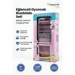 NASYONEL TOYS Çocuklar İçin Eğlenceli Oyuncak Buzdolabı Seti - Bebek Evleri Aksesuarı