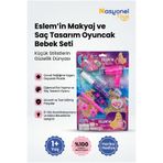 NASYONEL TOYS Eslem'in Makyaj ve Saç Tasarım Oyuncak Bebek Seti - Kız Çocukları İçin Eğlenceli Güzellik Oyun Seti