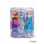 NASYONEL TOYS Karlar Ülkesi Elsa Anna Olaf Karakter Oyuncak Bebek Seti - Çocuklar İçin Eğlenceli Oyun Arkadaşları