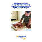 NASYONEL TOYS Montessori Ahşap Çubuklu Sayı Öğrenme Oyuncağı – Sayma Becerisi Eğitici Materyal