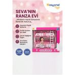 NASYONEL TOYS Seva'nın Ranza Evi Oyuncak Bebek ve Aksesuarlı Ranzalı Yatak Odası Seti Kız Çocukları İçin