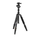 NATIONAL GEOGRAPHIC Monopodlu Seyahat Fotoğraf Tripod Kiti, Alüminyum, 5 Bölümlü Ayaklar, Bükümlü Kilitler, 8kg Yükleme, Taşıma Çantası, Top Kafası, Hızlı Bırakma, NGTR002T