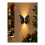 Natiorj Butterfly Mercekli Model Pil Dahil Tak Çalıştır Aplik Salon Yatak Odası Bahçe Tablo Aplik Şık