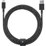 Native Union Belt Serisi Usb-A To Lightning Şarj Kablosu 3m Siyah