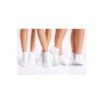 Nativeora Günlük Beyaz Soket Çorap Düz Model – 4’Lü Set