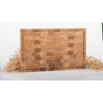 Nativu Meşe Endgrain Kesme Tahtası 40X30X4 cm | %100 Doğal & Dayanıklı Ahşap, Bıçak Dostu