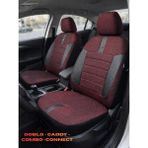 Nato Concept Renault Kangoo-3 Camlı Van 2010 2+1 Ticari Aracınıza Uyum Sağlayan Oto Koltuk Kılıfı -Riva Serisi - Bordo