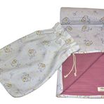 Natolya Müslin Battaniye Organik%100 Pamuk Elephant Calf - (100 x 110 cm) (multi muslin, pink)