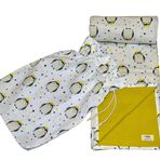Natolya Müslin Battaniye Organik%100 Pamuk King Penguin - Multi Muslin Dark Yellow (100 x 110 cm)