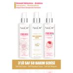 NatuCare 3'lü Saf Su Serisi (Saf Gül Mayası - Saf Papatya Suyu - Saf Gül Suyu)