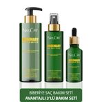 NatuCare Biberiye Saç Bakım Set ,Dökülme Karşıtı Yıpranmış Saçlara Özel Biberiye Suyu, Toniği, Şampuan
