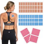 Natuce 142 adet çapraz bant, akupunktur yamaları, ağrı yamaları, ızgara bandajı, spor kinesiyolojisi bandı, birinci sınıf kendinden yapışkanlı ızgara yamaları, omuzlar, diz, dirsek